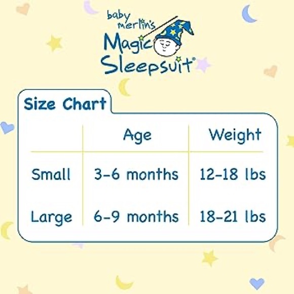 Merlin's magic Sleepsuit - Yellow - Cotton- Small - Picture 3 of 6